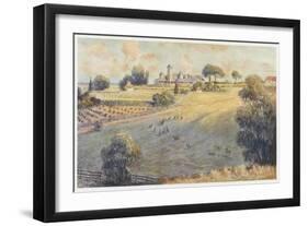 Belmont Park an Australian Station Homestead-Percy F.s. Spence-Framed Art Print