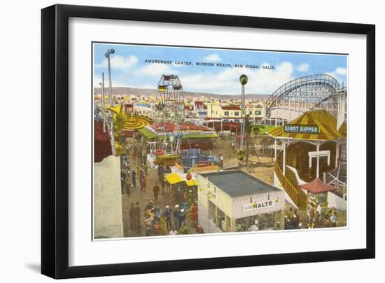 Belmont Park, San Diego, California-null-Framed Art Print