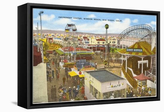 Belmont Park, San Diego, California-null-Framed Stretched Canvas