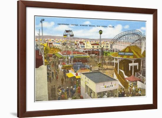 Belmont Park, San Diego, California-null-Framed Art Print