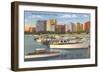 Belmont Yacht Harbor, Chicago, Illinois-null-Framed Art Print