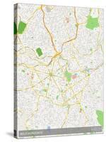 Belo Horizonte, Brazil Map-null-Stretched Canvas
