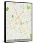 Belo Horizonte, Brazil Map-null-Framed Stretched Canvas