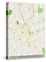 Belo Horizonte, Brazil Map-null-Stretched Canvas