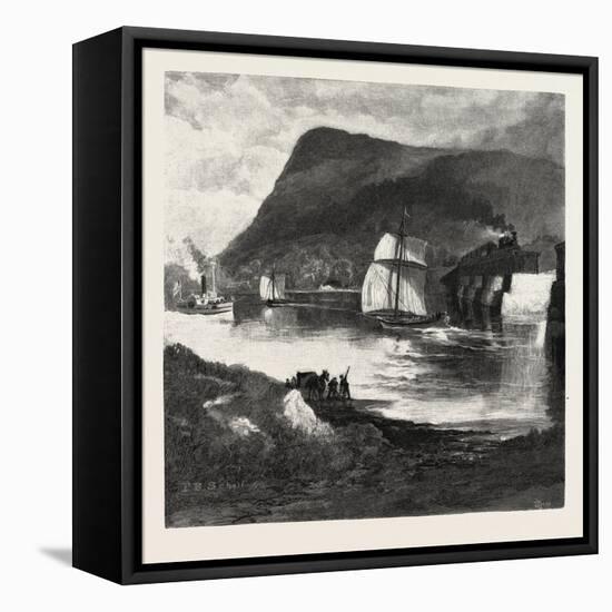 Beloeil Mountain, from Richelieu River, Canada, Nineteenth Century-null-Framed Stretched Canvas