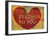 Belongs to You-John W^ Golden-Framed Art Print