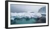 Below surface portion of iceberg, Southern Ocean, Antarctic Peninsula, Antarctica-Panoramic Images-Framed Photographic Print