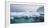 Below surface portion of iceberg, Southern Ocean, Antarctic Peninsula, Antarctica-Panoramic Images-Framed Photographic Print