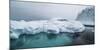 Below surface portion of iceberg, Southern Ocean, Antarctic Peninsula, Antarctica-Panoramic Images-Mounted Photographic Print