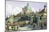 Below the Belvedere Palace in Vienna-Richard Pokorny-Mounted Giclee Print