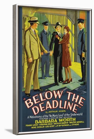 Below the Deadline-null-Framed Art Print