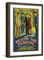 Below the Deadline-null-Framed Art Print