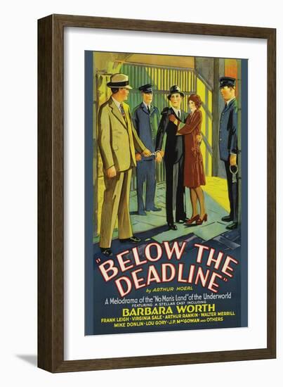 Below the Deadline-null-Framed Art Print