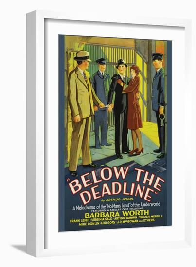 Below the Deadline-null-Framed Art Print