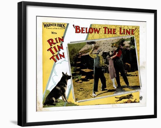 Below The Line, Rin Tin Tin, June Marlowe, 1925-null-Framed Art Print