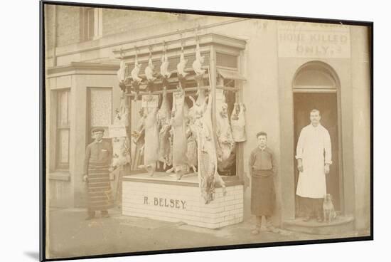 Belsey's Butchers/Photo-null-Mounted Photographic Print