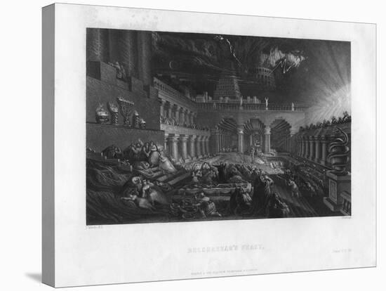 Belshazzar's Feast, 19th Century-J Horsburgh-Stretched Canvas