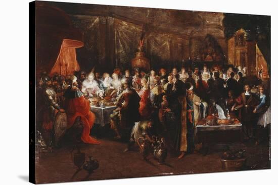 Belshazzar's Feast, C.1610-Frans Francken the Younger-Stretched Canvas