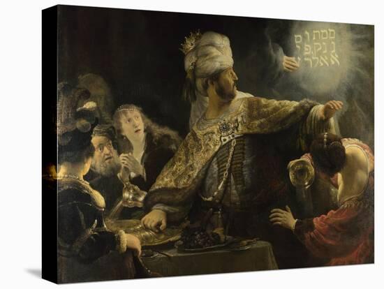 Belshazzar's Feast, Ca 1637-Rembrandt van Rijn-Stretched Canvas