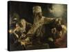 Belshazzar's Feast, Ca 1637-Rembrandt van Rijn-Stretched Canvas