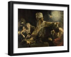 Belshazzar's Feast, Ca 1637-Rembrandt van Rijn-Framed Giclee Print