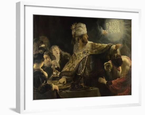 Belshazzar's Feast, Ca 1637-Rembrandt van Rijn-Framed Giclee Print