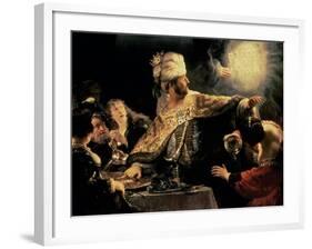 Belshazzar's Feast circa 1636-38-Rembrandt van Rijn-Framed Giclee Print