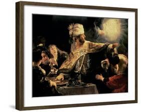 Belshazzar's Feast circa 1636-38-Rembrandt van Rijn-Framed Giclee Print