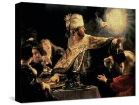 Belshazzar's Feast circa 1636-38-Rembrandt van Rijn-Stretched Canvas