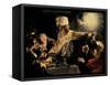 Belshazzar's Feast circa 1636-38-Rembrandt van Rijn-Framed Stretched Canvas