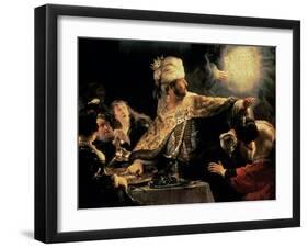 Belshazzar's Feast circa 1636-38-Rembrandt van Rijn-Framed Giclee Print