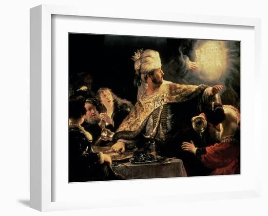 Belshazzar's Feast circa 1636-38-Rembrandt van Rijn-Framed Giclee Print