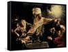 Belshazzar's Feast circa 1636-38-Rembrandt van Rijn-Framed Stretched Canvas