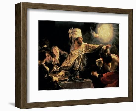 Belshazzar's Feast circa 1636-38-Rembrandt van Rijn-Framed Giclee Print