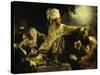 Belshazzar's Feast-Rembrandt van Rijn-Stretched Canvas