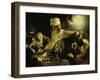 Belshazzar's Feast-Rembrandt van Rijn-Framed Giclee Print