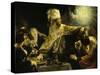 Belshazzar's Feast-Rembrandt van Rijn-Stretched Canvas