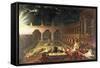 Belshazzar's Feast-John Martin-Framed Stretched Canvas