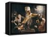 Belshazzar's Feast-Rembrandt van Rijn-Framed Stretched Canvas