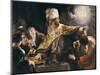 Belshazzar's Feast-Rembrandt van Rijn-Mounted Art Print