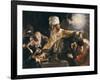 Belshazzar's Feast-Rembrandt van Rijn-Framed Art Print