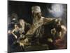 Belshazzar's Feast-Rembrandt van Rijn-Mounted Giclee Print