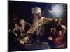 Belshazzar's Feast-Rembrandt van Rijn-Mounted Giclee Print