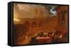 Belshazzar's Feast-John Martin-Framed Stretched Canvas