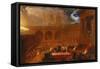 Belshazzar's Feast-John Martin-Framed Stretched Canvas