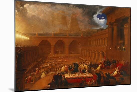 Belshazzar's Feast-John Martin-Mounted Giclee Print