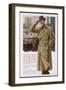 Belted Coat-null-Framed Art Print