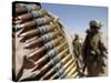 Belts of 50-Caliber Ammunition Hung from the Shoulders of Marines-Stocktrek Images-Stretched Canvas