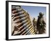 Belts of 50-Caliber Ammunition Hung from the Shoulders of Marines-Stocktrek Images-Framed Photographic Print