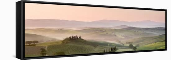 Belvedere at Dawn, Valle De Orcia, Tuscany, Italy-Nadia Isakova-Framed Stretched Canvas